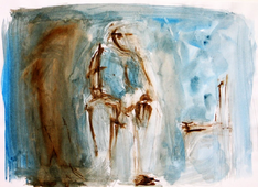 Sans Titre (1994) : Encre sur Papier   30 x 41 cm.
