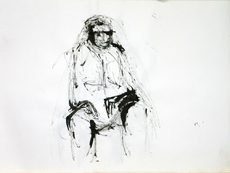 Sans Titre (1994) : Encre sur Papier   30 x 41 cm.