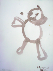 Bonhomme (2010) : Encre sur Papier   32 x 24 cm.