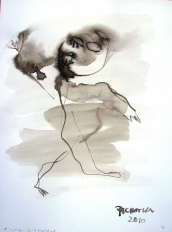 Homme d'affaires (2010) : Encre sur Papier   32 x 24 cm.