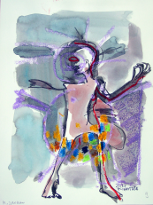 M. Jackson (2010) : Encre sur Papier   32 x 24 cm.