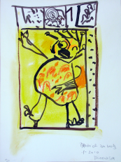 Premier du mois (2010) : Encre sur Papier   32 x 24 cm.