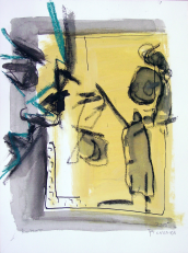 Reflet (2010) : Encre sur Papier   32 x 24 cm.